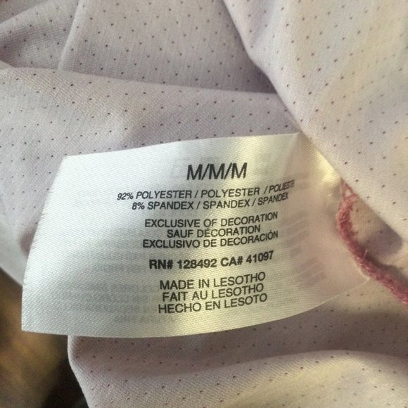 Greg Norman Polo Shirt Mens Medium Pink W/Shark Pattern Casual Golf Short Sleeve - Picture 6 of 7